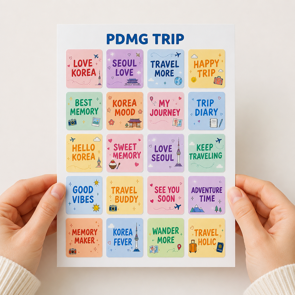 PDMG TRIP 스티커 - 레터링 스티커 24종 pdmg trip 스티커