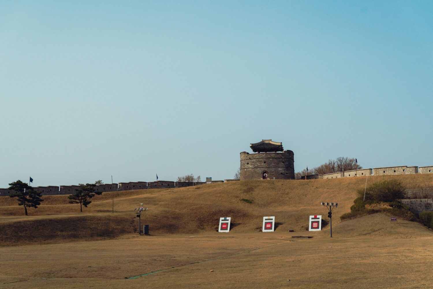 Explore the Hwaseong Fortress in Suwon, a UNESCO World Heritage site in Korea.