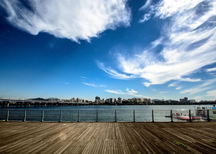 seoul, yeoido, sky, cloud, nature, korea, han river, blue river